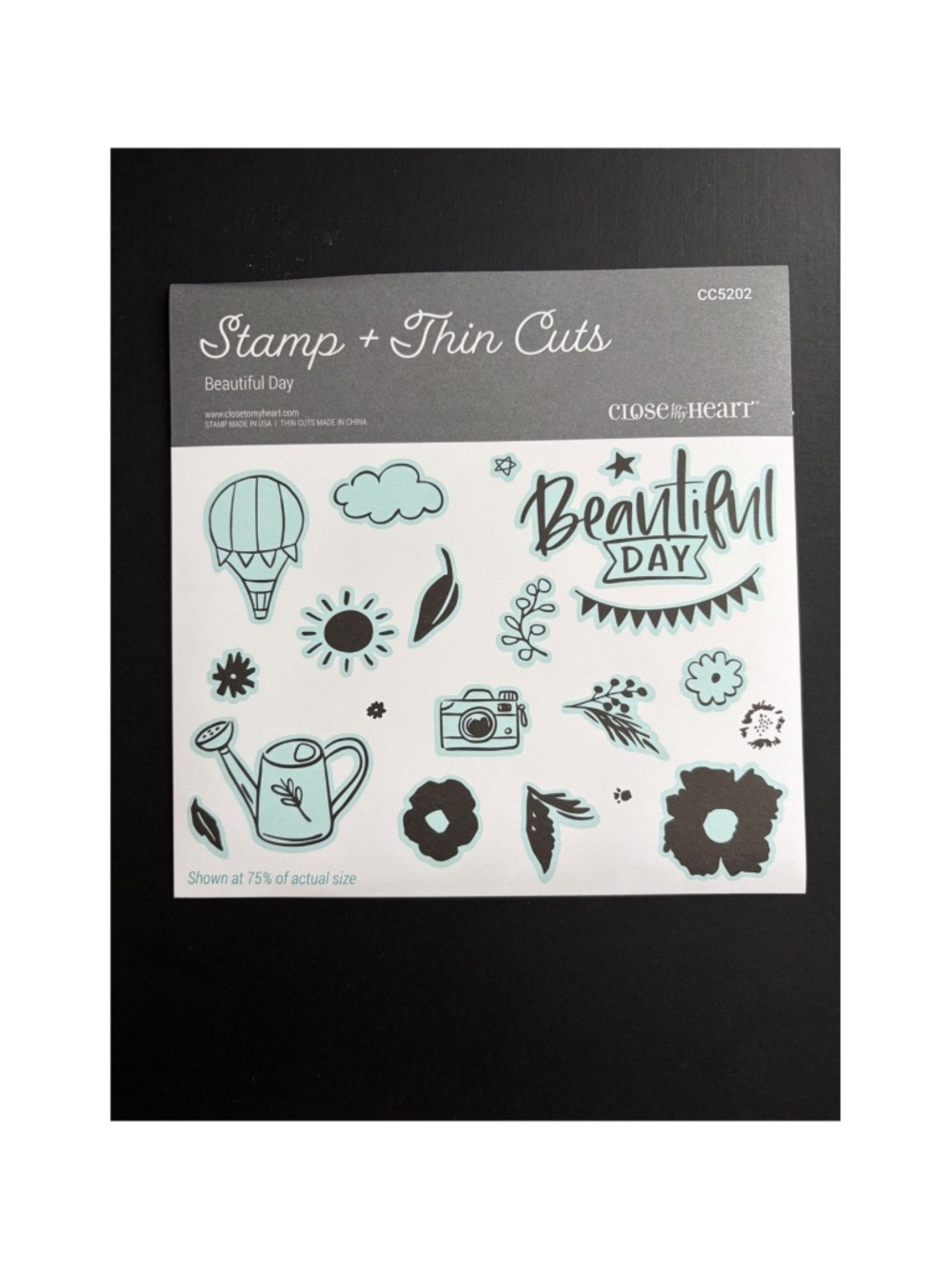 Close To My Heart Beautiful Day Stamp + Thin Cuts Die Set CC5202